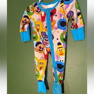 Colorful Sesame Street, bamboo Character Kids One Piece